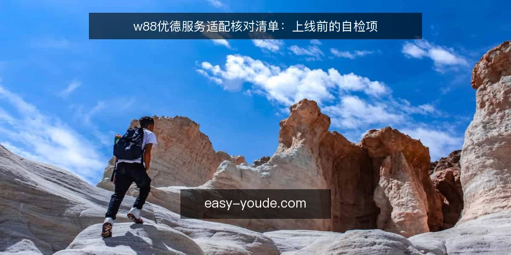 w88优德服务适配核对清单:上线前的自检项 — 为什么要现在做这次核对 配图